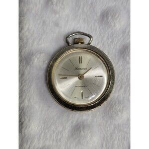 Vintage Swiss Pocket Watch Famous Anti-Magnetic Decorative Untested Winds Up Old